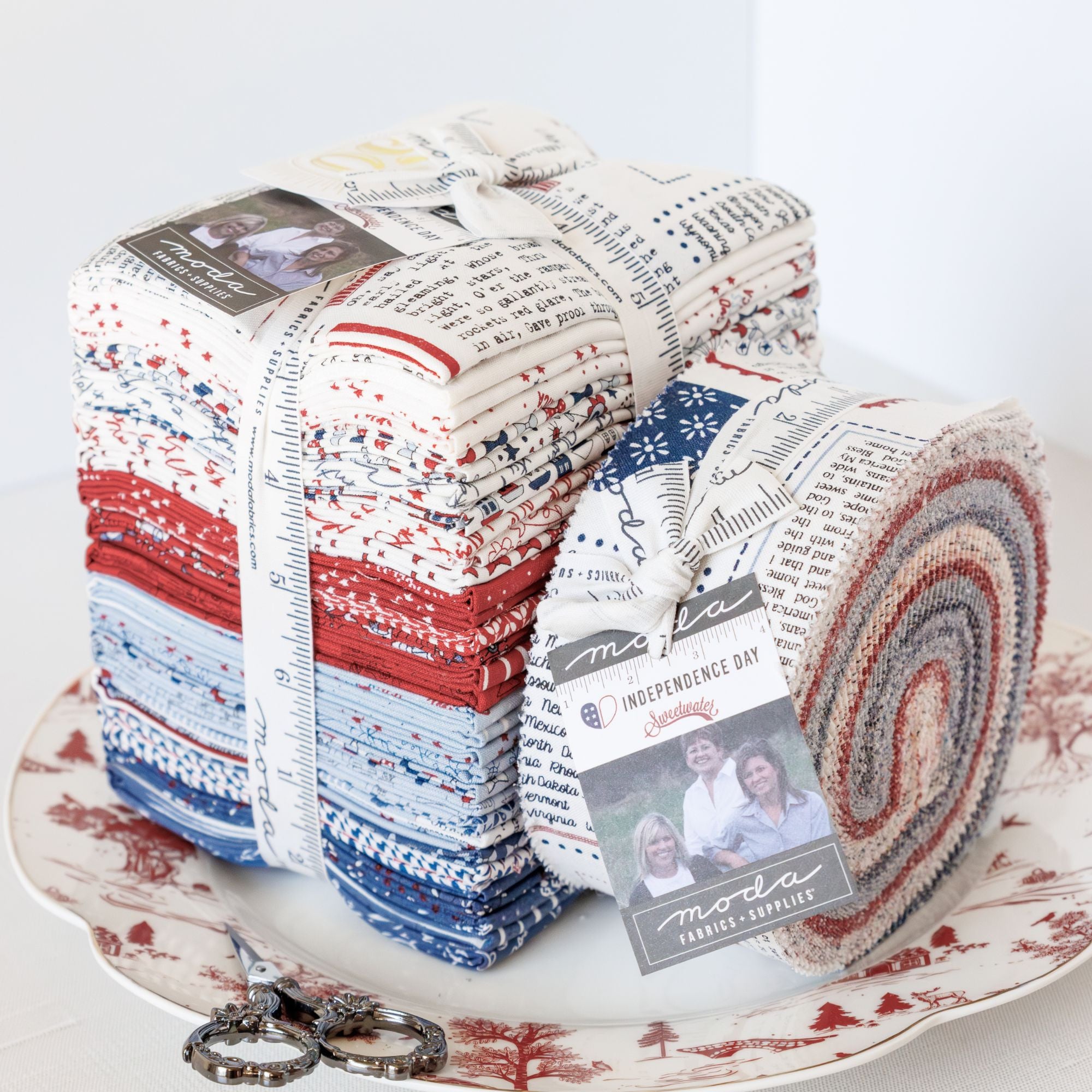 PRESALE Independence Day Jelly Roll by Sweetwater for Moda Fabrics | 40 Pcs | 55720JR