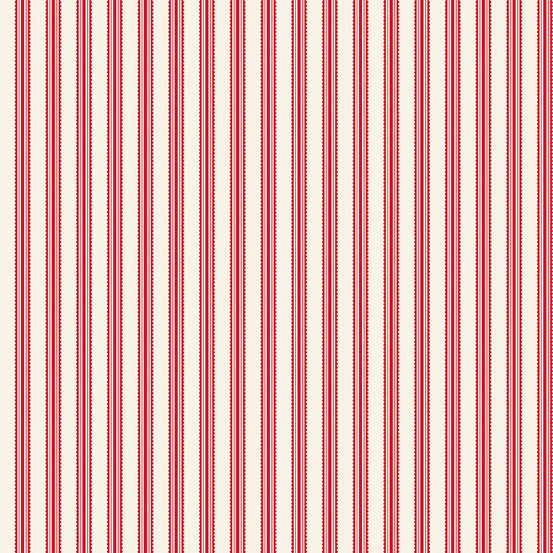 Letters to Cupid Stripes Cream Yardage by My Mind's Eye for Riley Blake Designs | C16985-CREAM