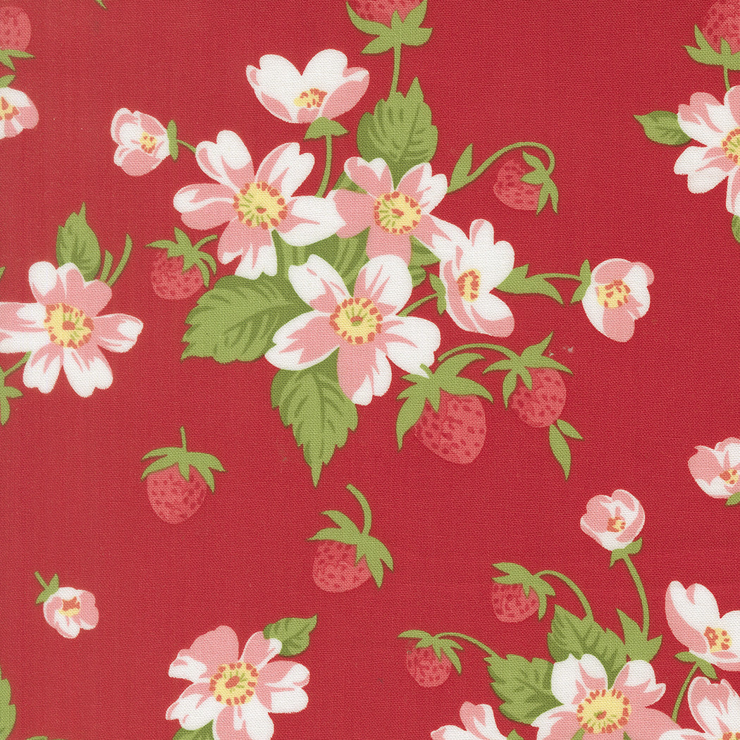 PRESALE Bloomsberry In Bloom Red Yardage by Camille Roskelley for Moda Fabrics | 55350 18