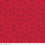 American Beauty Red Tonal Floral Yardage by Dani Mogstad for Riley Blake Designs |C14444 RED