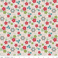 PRESALE Wide Back Farmers Daughter Daisy Raindrop Yardage by Lori Holt of Bee in My Bonnet | 108" Wide Backing | WB17198-RAINDROP