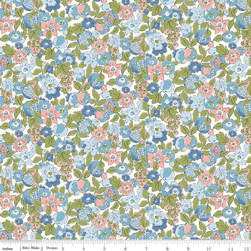 Liberty Tree of Life Woodland Pastels Bountiful Fruits by Liberty Fabrics for Riley Blake Designs | 01667373B