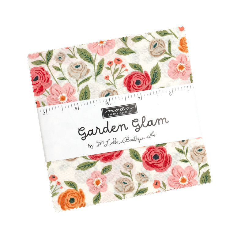 PRESALE Garden Glam Charm Pack 5" by Lella Boutique for Moda Fabrics | 42 Pcs | 5270PP