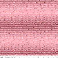 PRESALE The World of Strawberry Shortcake Text Pink Yardage for Riley Blake Designs | C18563-PINK