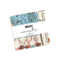 Animal Park Fun Mini Charm by Stacy Iest Hsu for Moda Fabrics | 42 Pcs | 20960MC
