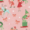 Tiny Christmas Elves Cotton Candy Yardage by Lizzy House for Moda Fabrics | 37131 15