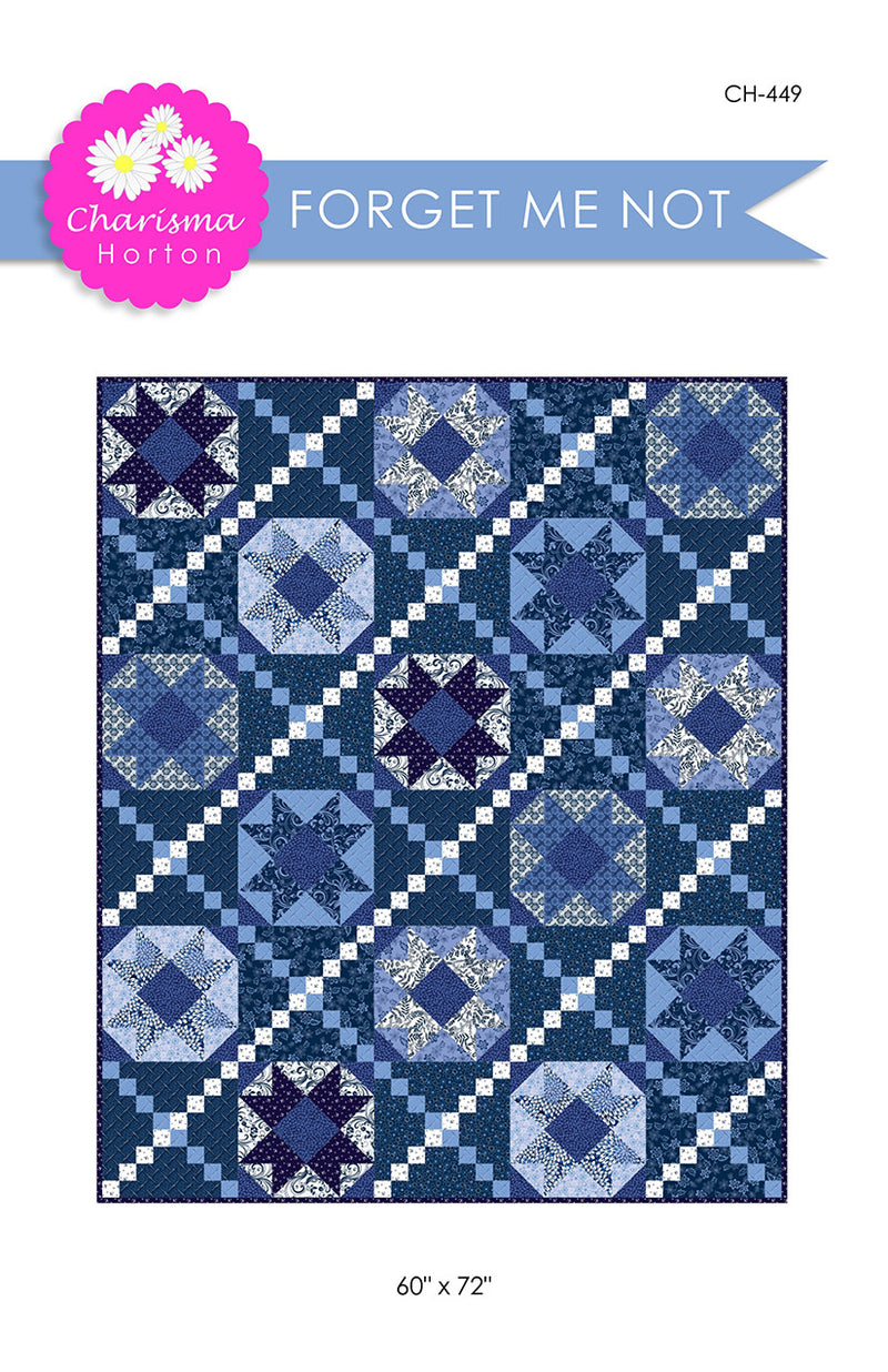 Forget Me Not Quilt Pattern by Charisma Horton | P161-FORGETMENOT