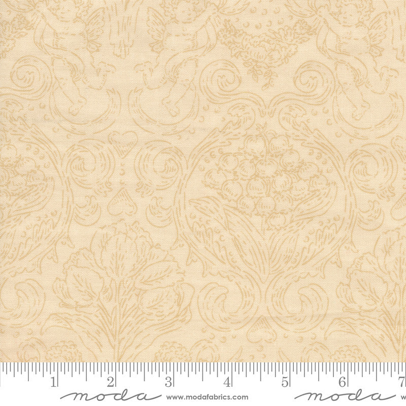 PRESALE Je T'aime Pure Love Lace Natural Yardage by Stacy Iest Hsu for Moda Fabrics | 20993 21