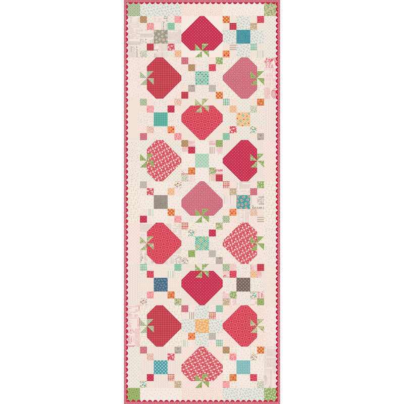 PRESALE Sweet Strawberry Patch Runner Kit With Farmers Daughter by Lori Holt of Bee in My Bonnet | KT-17161
