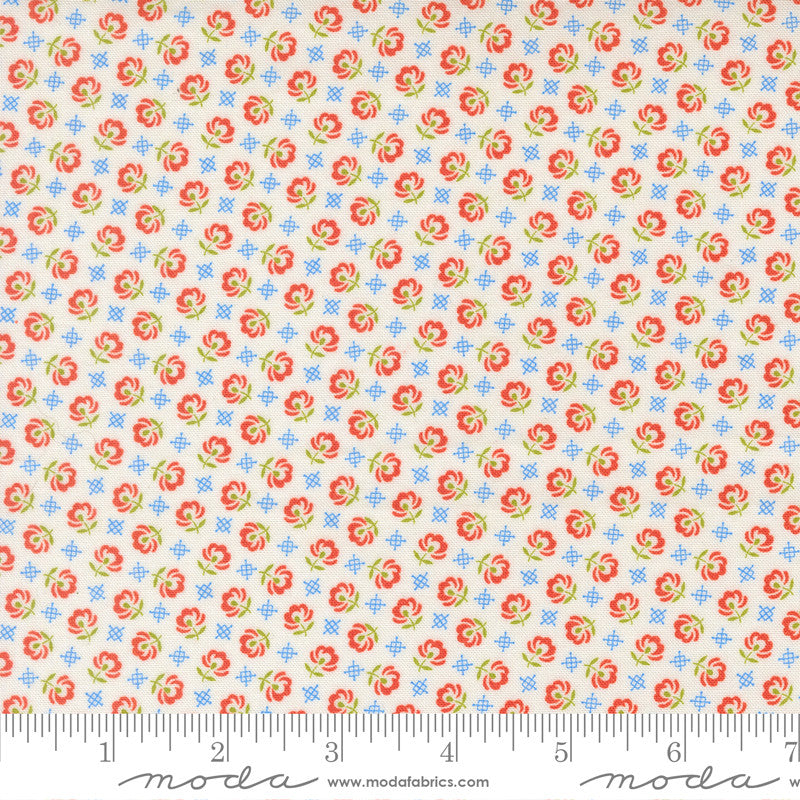 PRESALE Rosie Prairie Toss Whipped Cream Yardage by Fig Tree & Co for Moda Fabrics | 35425 11