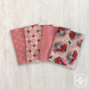 Kitty Christmas Custom Fat Quarter Pink Colorway Bundle by Urban Chiks for Moda Fabrics | Curated Bundle 4 Fat Quarters