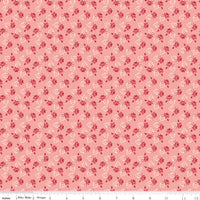 Piece & Plenty Rose Coral Yardage by Lori Holt of Bee in my Bonnet for Riley Blake Designs | C15881-CORAL