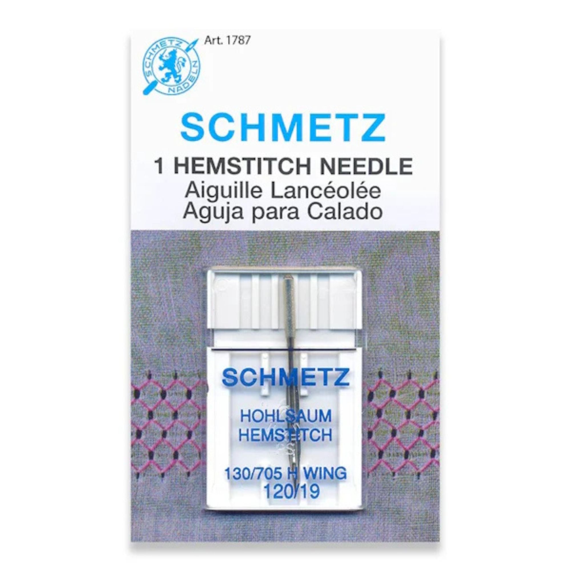 Schmetz Hemstitch Sewing Machine Needle | 120/19 | Pack of One