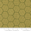 PRESALE Bee Garden Honeycomb Metallic Ivy by Gingiber for Moda Fabrics | 48416 12M