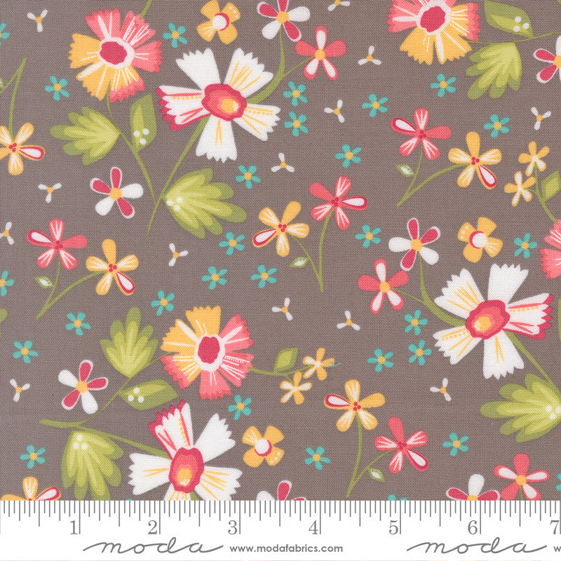 PRESALE In The Garden Garden Flowers Slate Yardage by Corey Yoder for Moda Fabrics| 29230 23