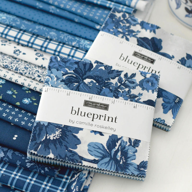 PRESALE Blueprint Charm Pack 5" by Camille Roskelley for Moda Fabrics | 42 Pcs | 55330PP