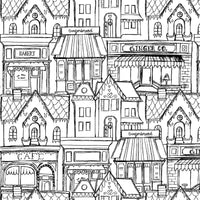 PRESALE Gingerbread Village White Yardage by J. Wecker Frisch for Riley Blake Designs | C17843-WHITE