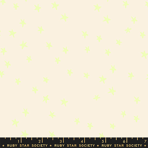 PRESALE Freaky Familiars Starry Neon Yellow Yardage by Ruby Star Society | RS4109 95
