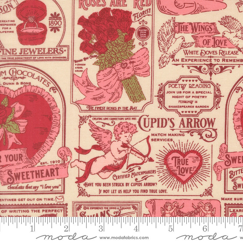 PRESALE Je T'aime Vintage Valentines Lace by Stacy Iest Hsu for Moda Fabrics | 20991 11