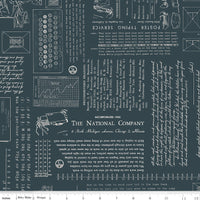TYPE/ography Blackboard Yardage by Lori Holt of Bee in My Bonnet for Riley Blake Designs | C16850-BLACKBOARD