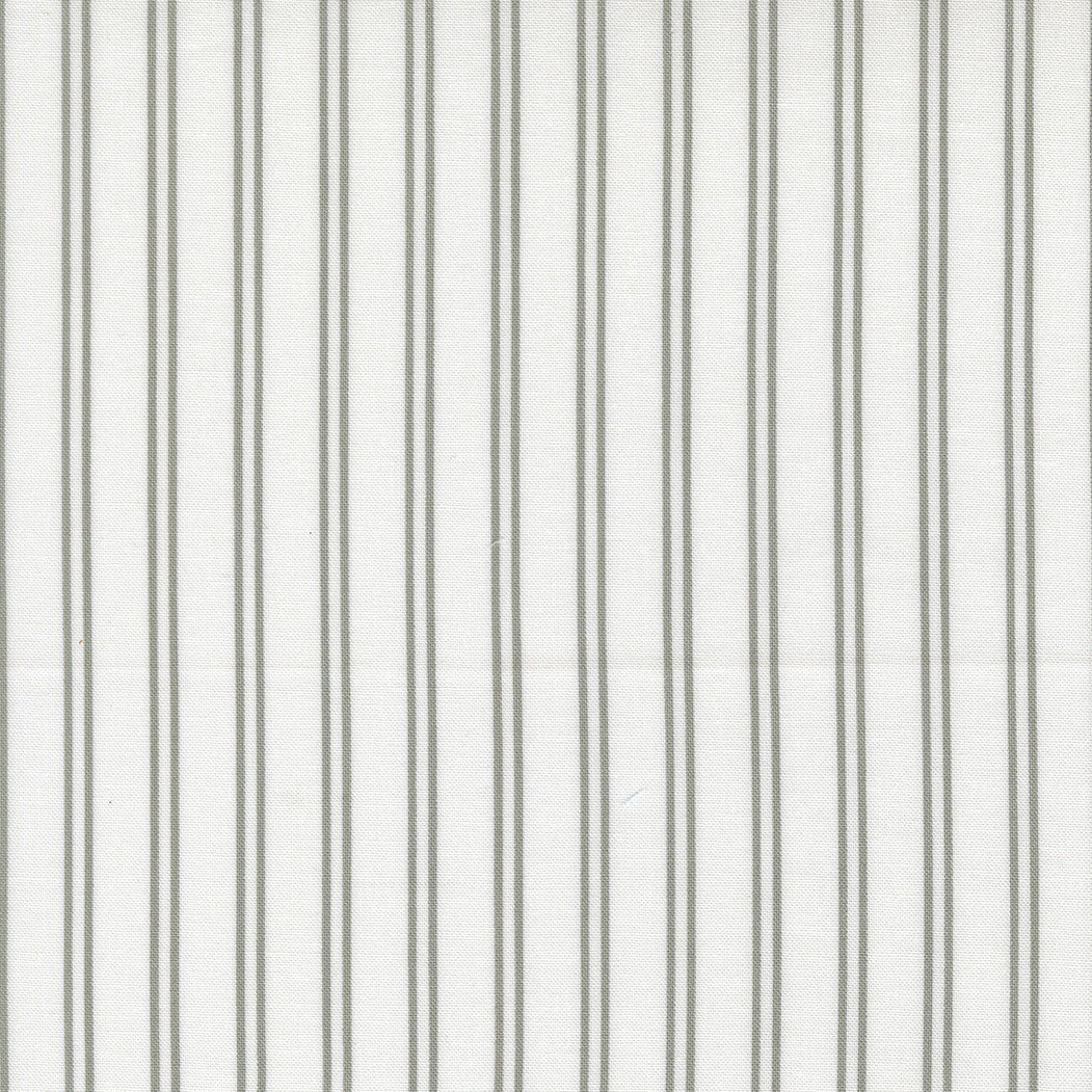 A Cat Named Stitch Stripe Cream Grey Yardage by Camille Roskelley for Moda Fabrics | 55344 25