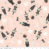 Frank and Friends Main Pink Yardage by My Mind's Eye for Riley Blake Designs | C17470-PINK
