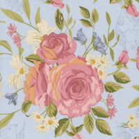 PRESALE My Secret Garden Grandmas Rose Garden Sky Yardage by Stacy Iest Hsu for Moda Fabrics | 20980 20