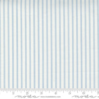 Nantucket Summer Stripe Cream Blue Yardage by Camille Roskelley for Moda Fabrics | 55267 24