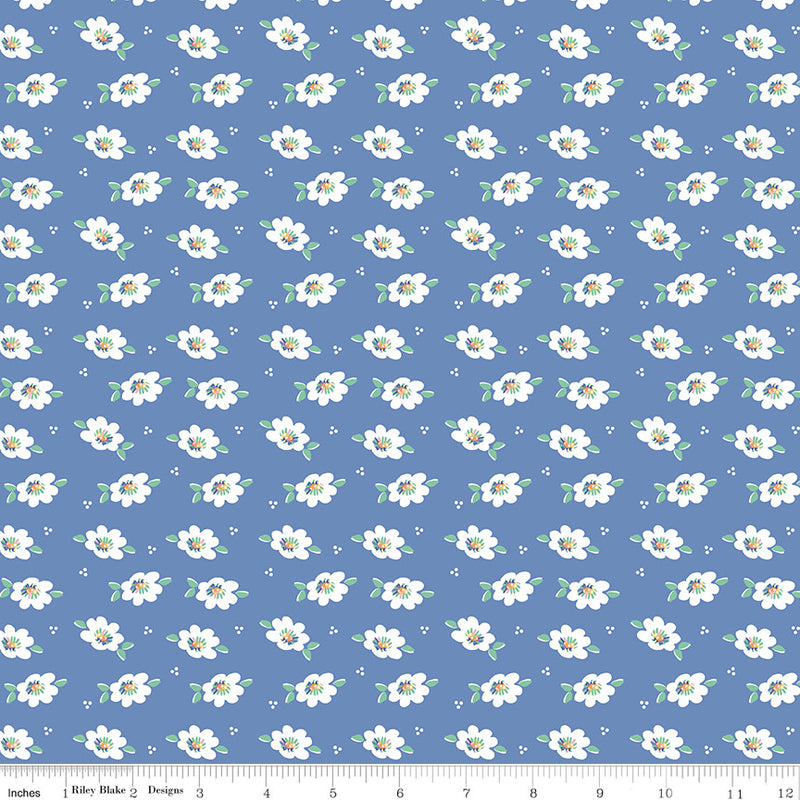 Always in Season Lazy Daisy Blueberry Yardage by American Jane for Riley Blake Designs | C15107-BLUEBERRY