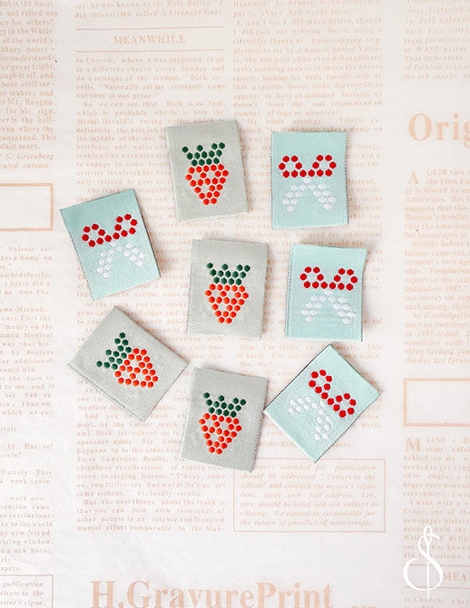 Minki Kim Mosaic Woven Labels | 8 Woven Labels | P178-SIWL10