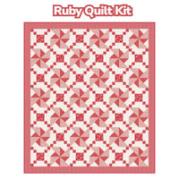 PRESALE Ruby Custom Quilt Kit | Radiant Ruby by Dani Mogstad for Riley Blake Designs | FREE PATTERN