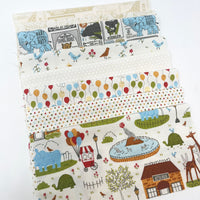 Animal Park Fun Custom Fat Quarter Bundle Low Volume by Stacy Iest Hsu for Moda Fabrics | Curated Bundle | 8 Fat Quarters