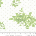 Lighthearted Cream Green Rosy Yardage by Camille Roskelley for Moda Fabrics |55290 32