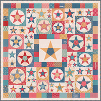 PRESALE Farmhouse Star Custom Quilt Kit With Americana by Lori Holt of Bee in My Bonnet | Finished Size 78" x 78"