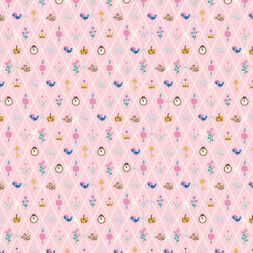 PRESALE Wishes Diamond Petal Pink Sparkle Yardage by Jill Howarth for Riley Blake Designs | SC18075-PETALPINK