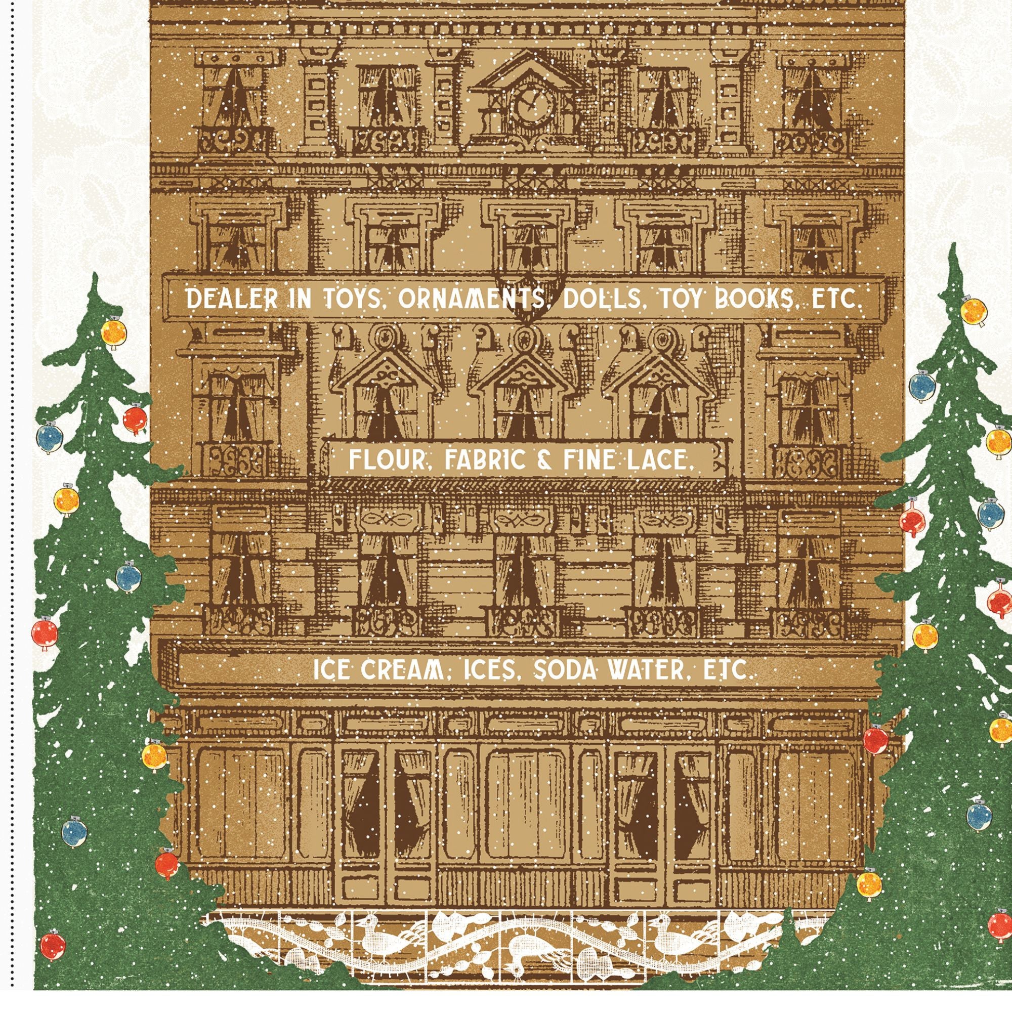 PRESALE Gingerbread House Panel by J. Wecker Frisch for Riley Blake Designs | P17840-PANEL