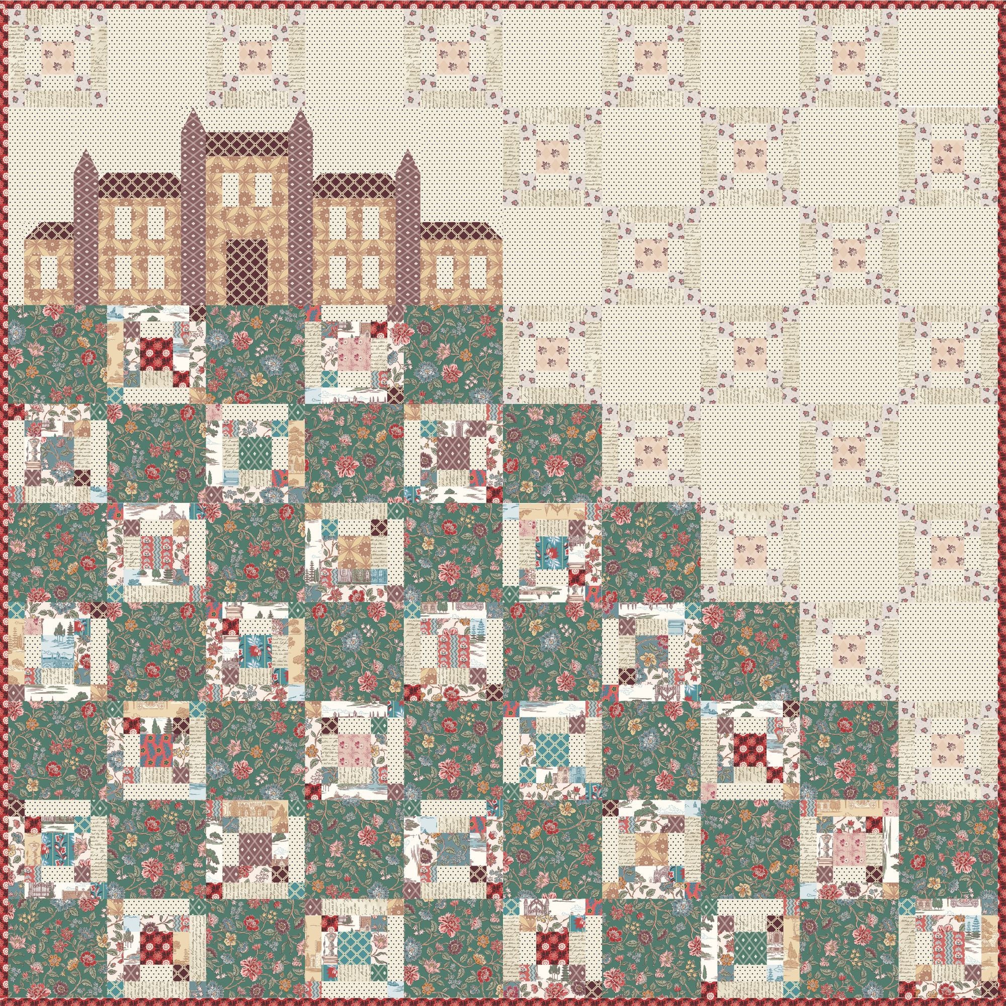 The Abbey Quilt Kit Boxed With Northanger Abbey by Jane Austen for Riley Blake Designs | KT-17890
