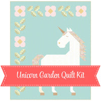 PRESALE Unicorn Garden Quilt Kit Boxed With Little Posies by Cayla Naylor for Riley Blake Designs | KT-18320