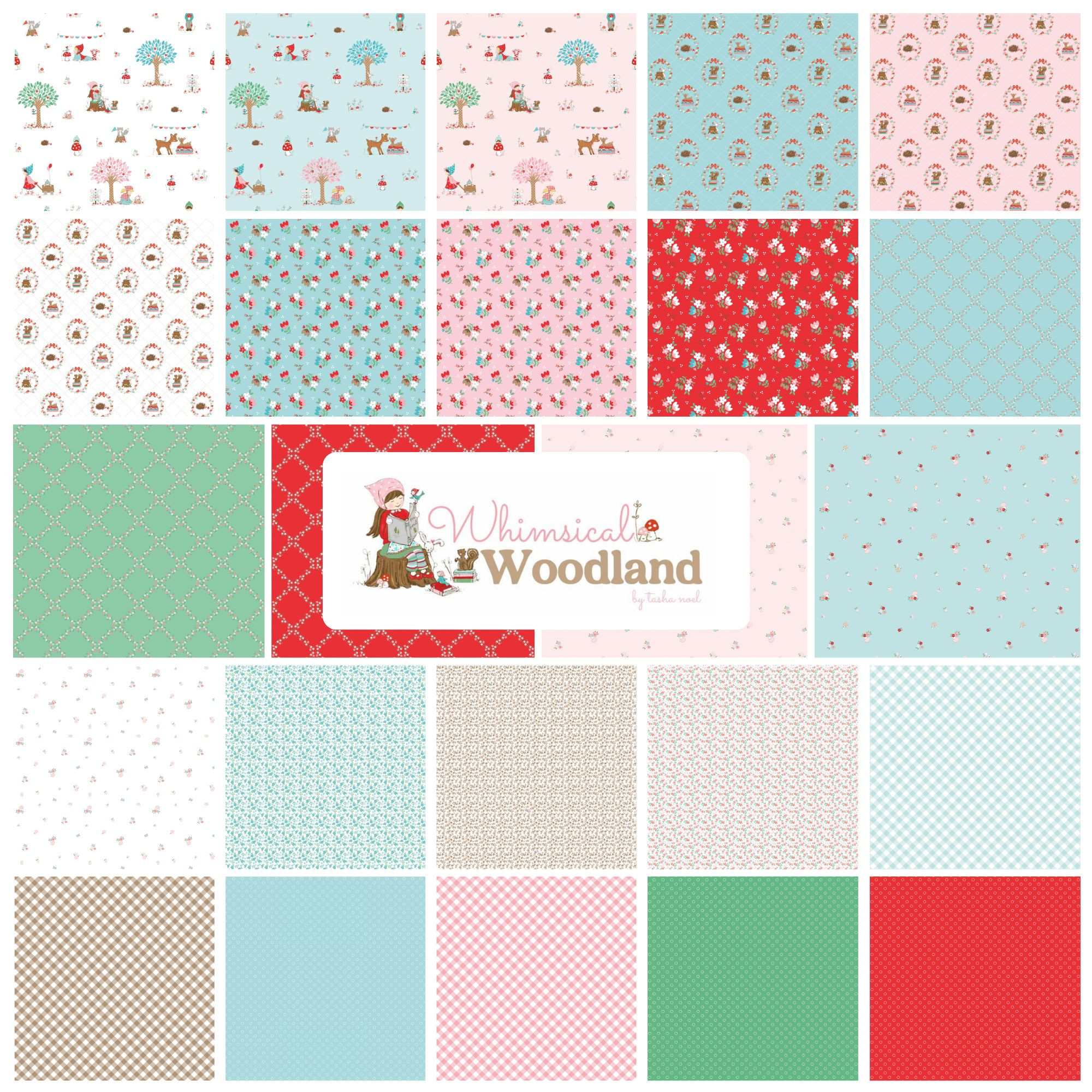 Whimsical Woodland 10" Stacker by Tasha Noel for Riley Blake Designs | 42 Pcs | 10-17640-42