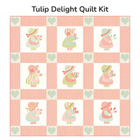 PRESALE Little Lovely Custom Quilt Kit With Sunbonnet by Heather Briggs of My Sew Quilty Life | Free Pattern (Pink Version)