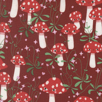 PRESALE Funny Valentine Mushrooms Rose Yardage by Lizzy House for Moda Fabrics | 37141 17