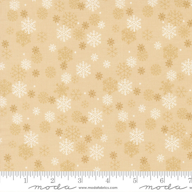 Holiday Cheer Snow Flurry Natural Yardage by Stacy Iest Hsu for Moda Fabrics | 20976 11