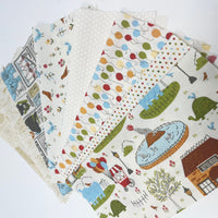 Animal Park Fun Custom Fat Quarter Bundle Low Volume by Stacy Iest Hsu for Moda Fabrics | Curated Bundle | 8 Fat Quarters