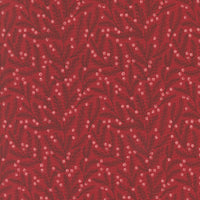PRESALE Berry And Pine Pine Needles Cranberry Yardage by Lella Boutique for Moda Fabrics | 5243 14