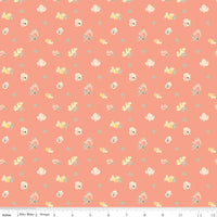 New Beginnings Sweet Peas Apricot Yardage by Sandy Gervais for Riley Blake Designs | C15752-APRICOT