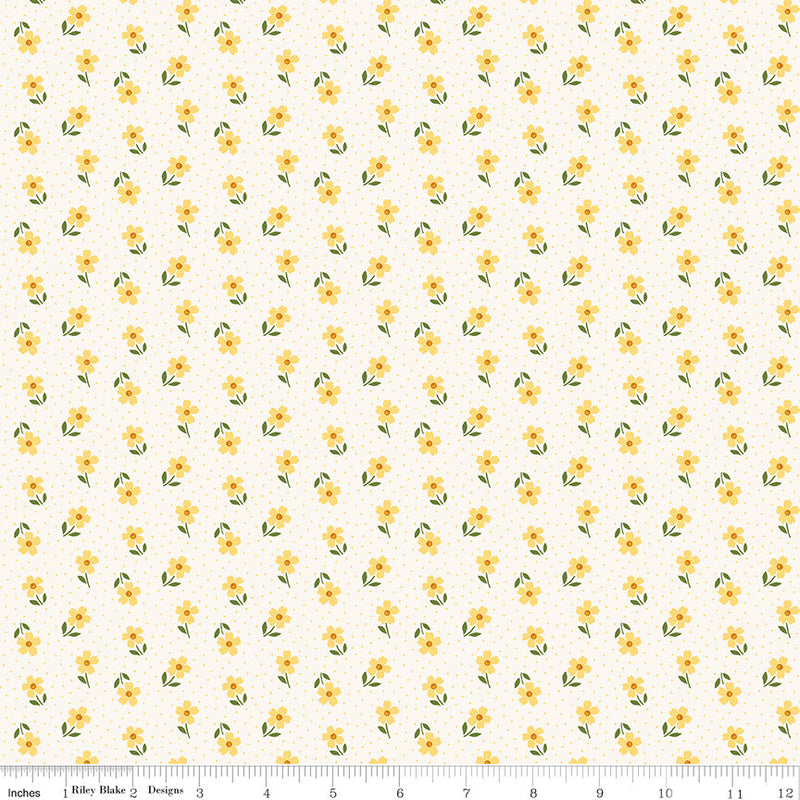 Little Darlin' Ditsy Cream Yardage by the RBD Designers for Riley Blake Designs | C16975-CREAM