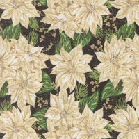 Holiday Cheer Vintage Poinsettia Midnight Yardage by Stacy Iest Hsu for Moda Fabrics | 20971 20
