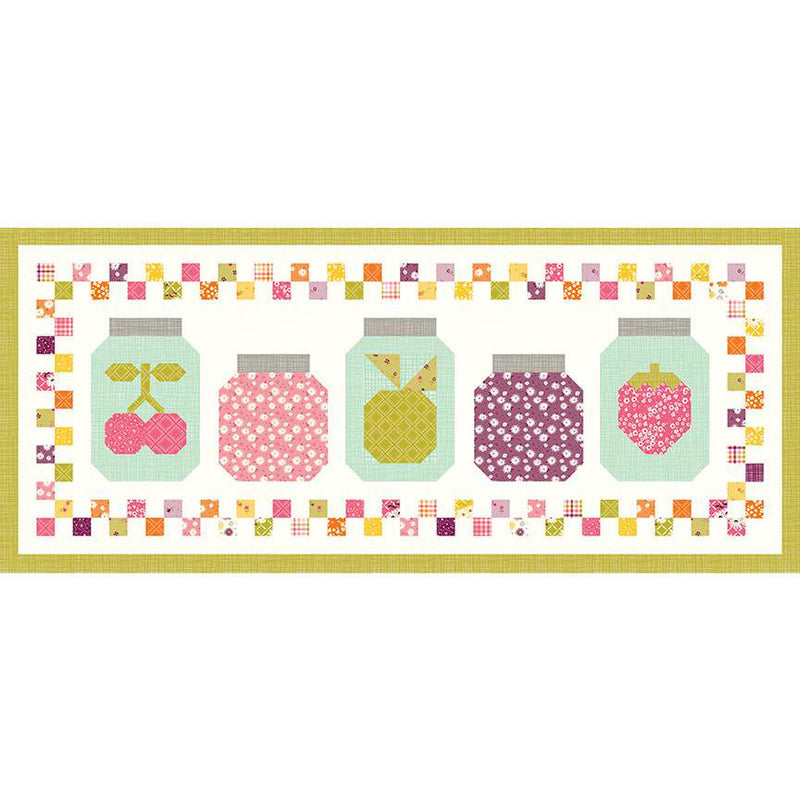 Sale! In a Fruit Jar Summer Table Runner Kit by Sandy Gervais for Riley Blake Designs