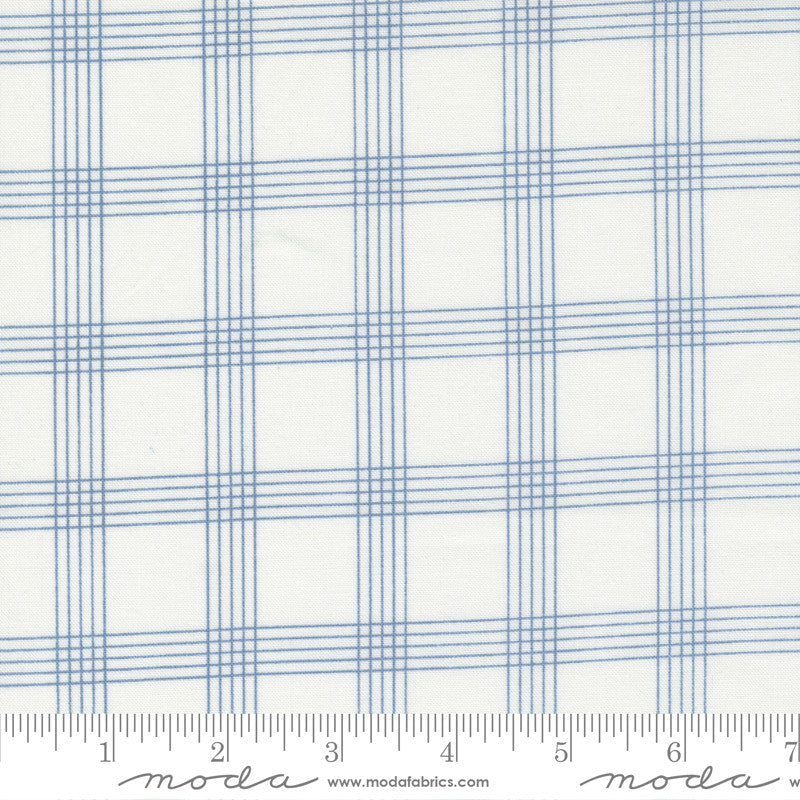 Nantucket Summer Cream Blue Yardage by Camille Roskelley for Moda Fabrics | 55262 24