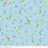 100 Aker Woods Picnic Meadow Sky Yardage by Jill Howarth for Riley Blake Designs | C15172-SKY